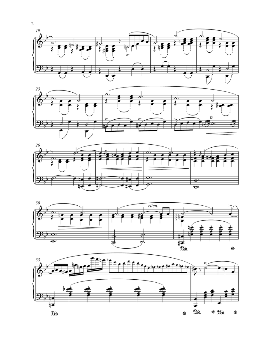 Chopin - Ballade No. 1 in G Minor, Op. 23(Piano) Piano Solo scores gallery preview page 2