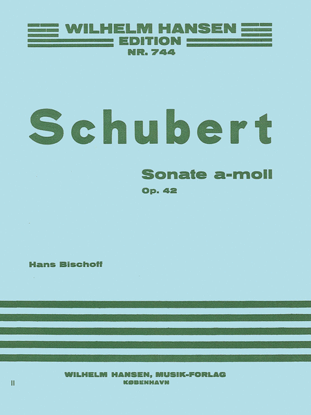 Schubert Sonata In Amin Op42 Pf Piano