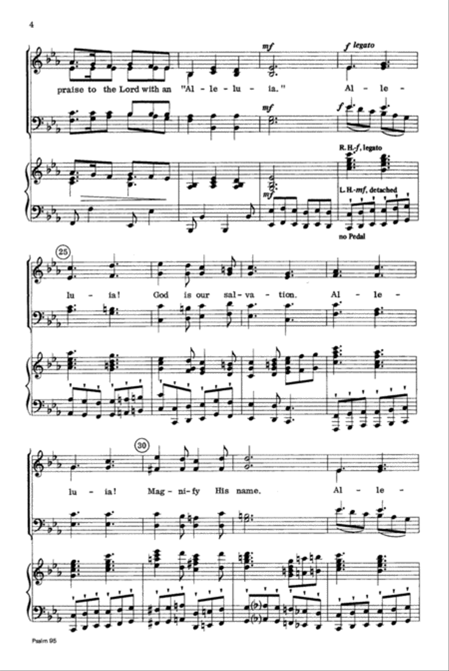 Psalm 95 4-Part scores gallery preview page 4