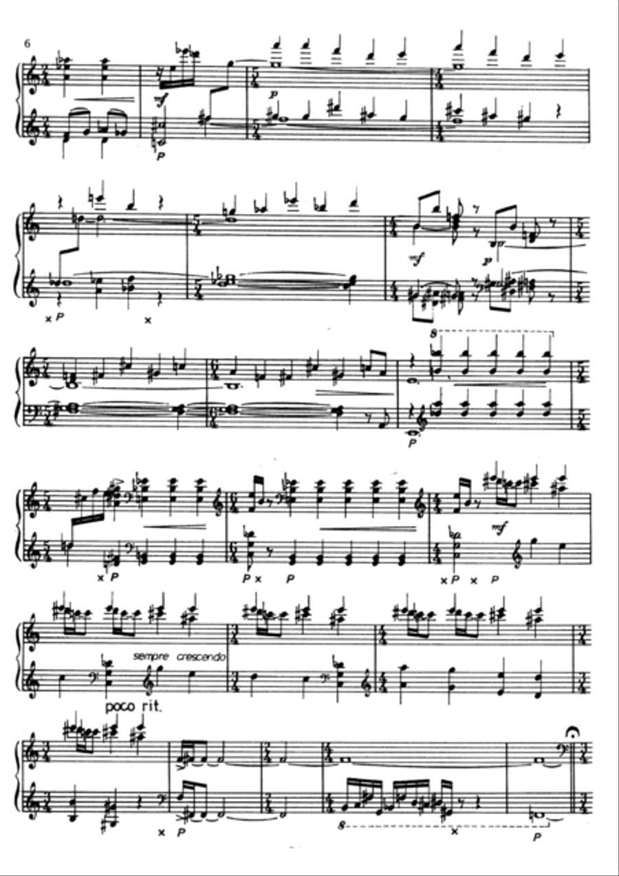 2nd SONATA for piano Piano Solo scores gallery preview page 6