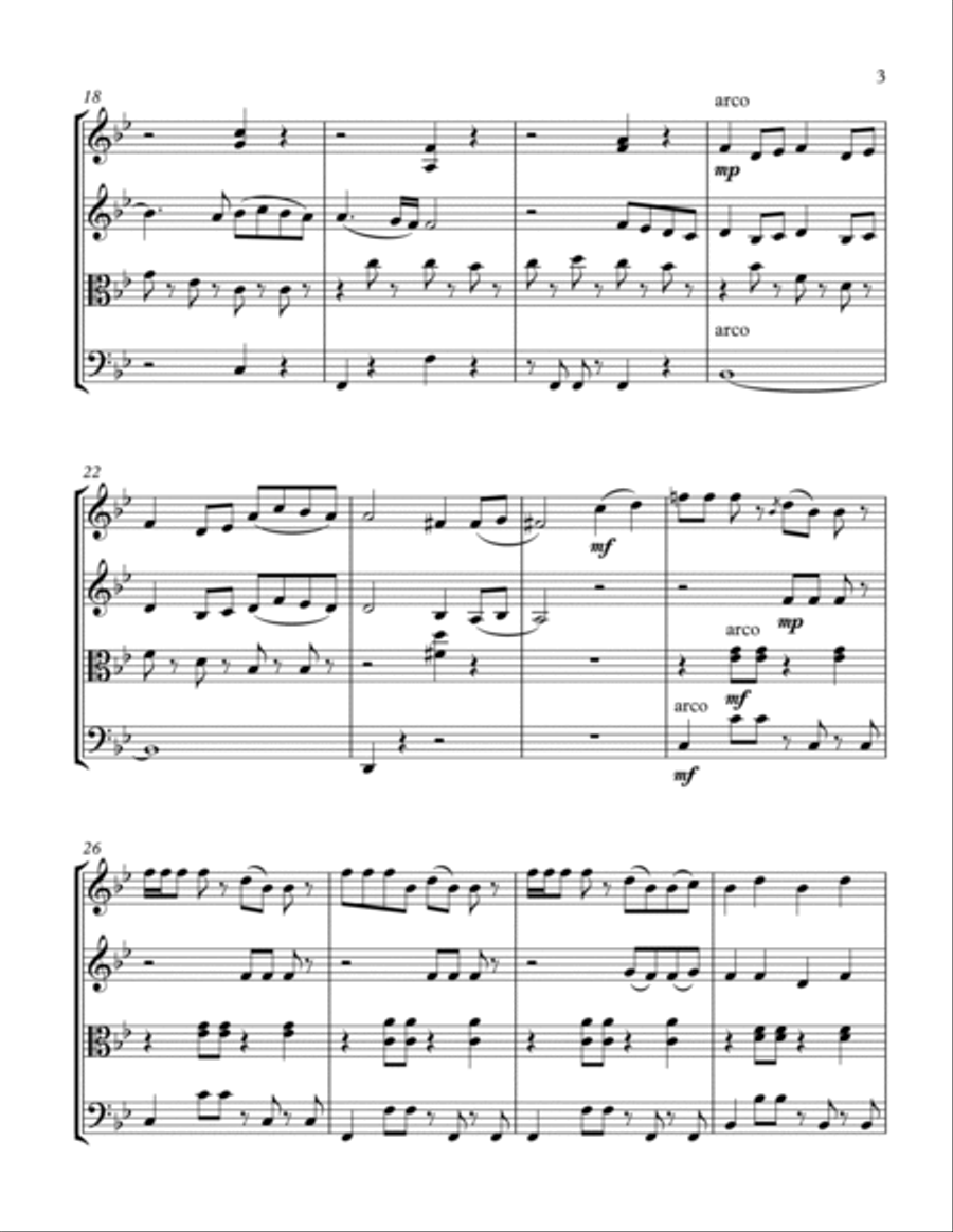Cry For Me String Quartet scores gallery preview page 3