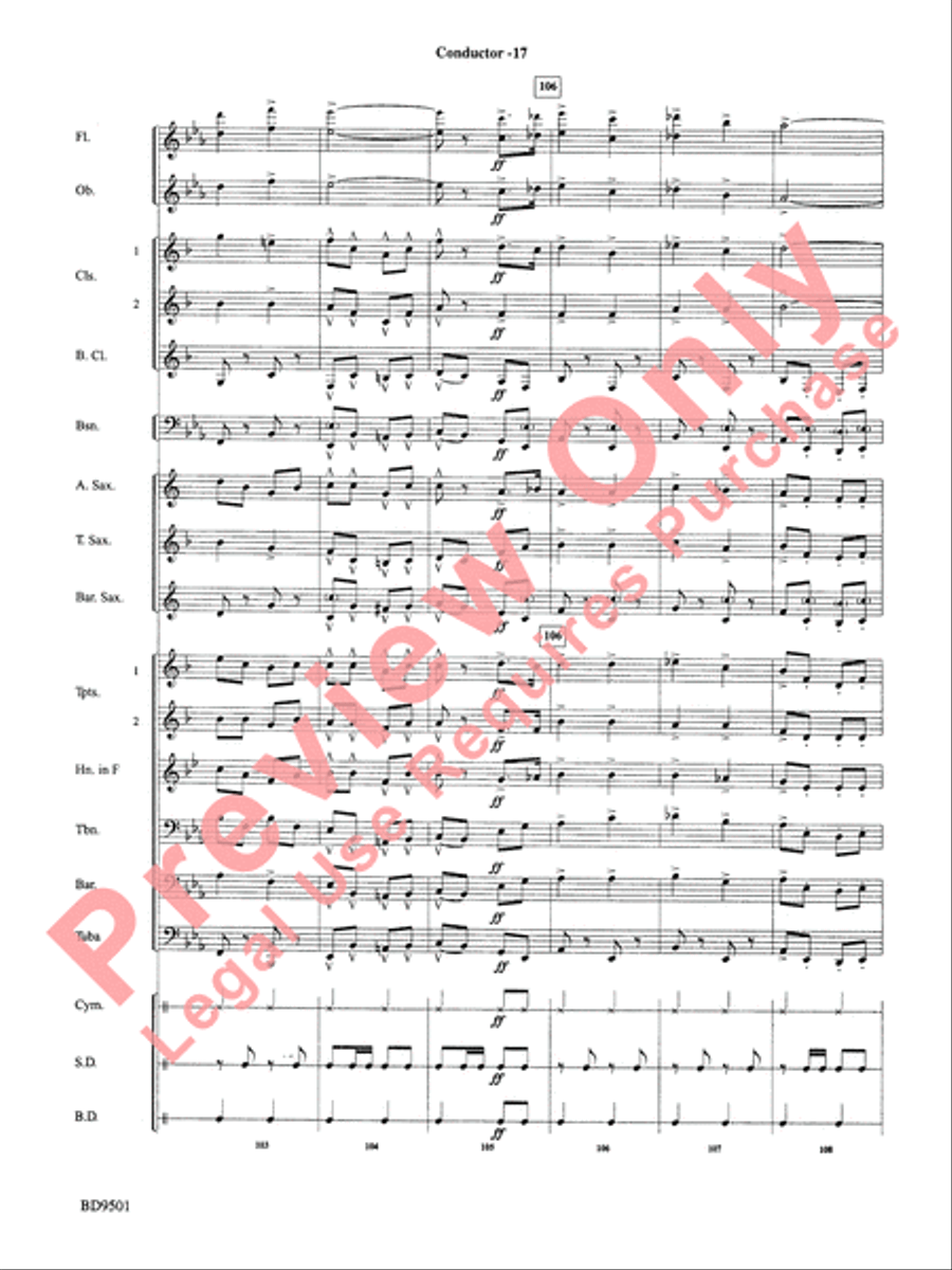 The Chimes of Liberty Concert Band scores gallery preview page 19