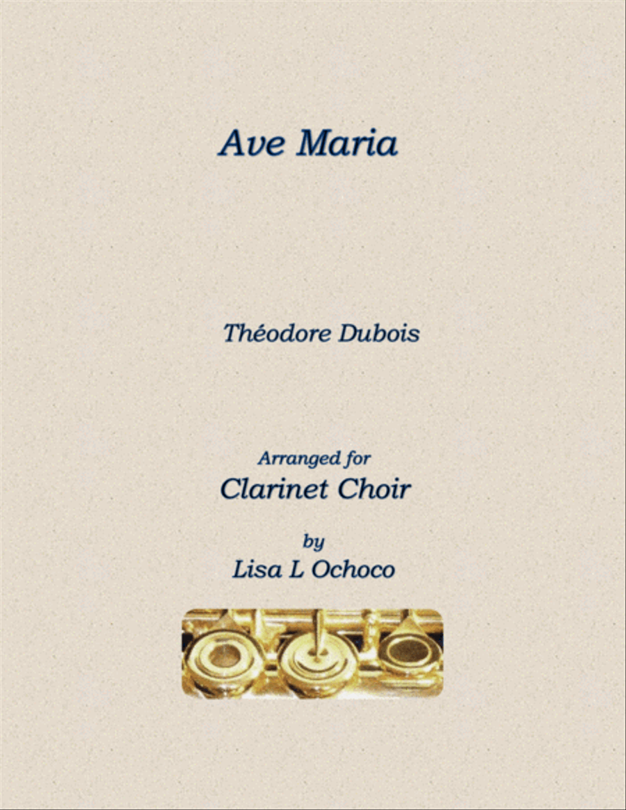 Ave Maria for Clarinet Choir Clarinet Choir scores gallery preview page 1