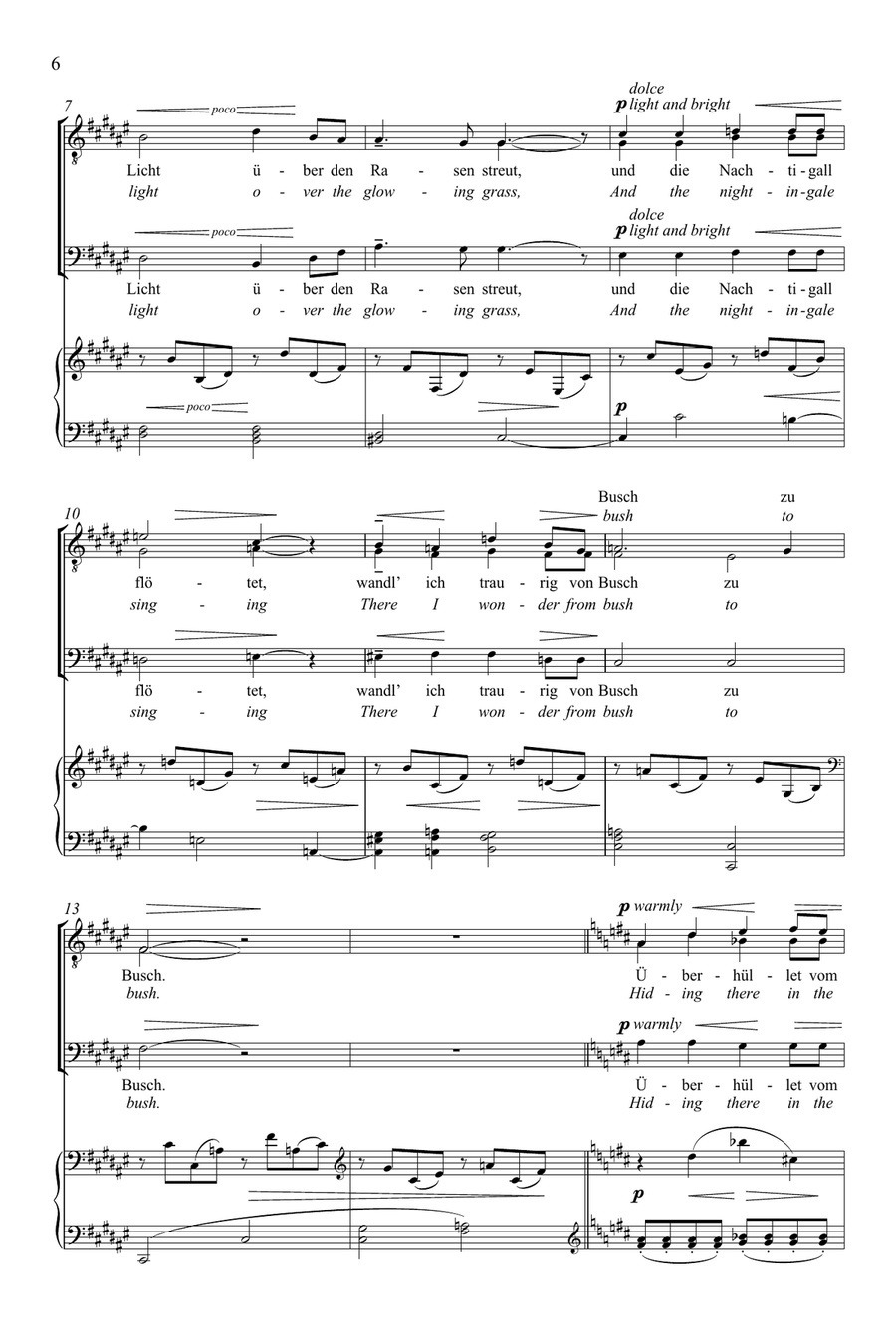 Die Mainacht (The May Night) TTBB scores gallery preview page 5