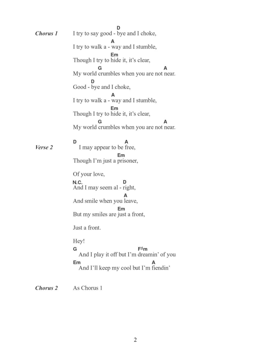 I Try Acoustic Guitar scores gallery preview page 2