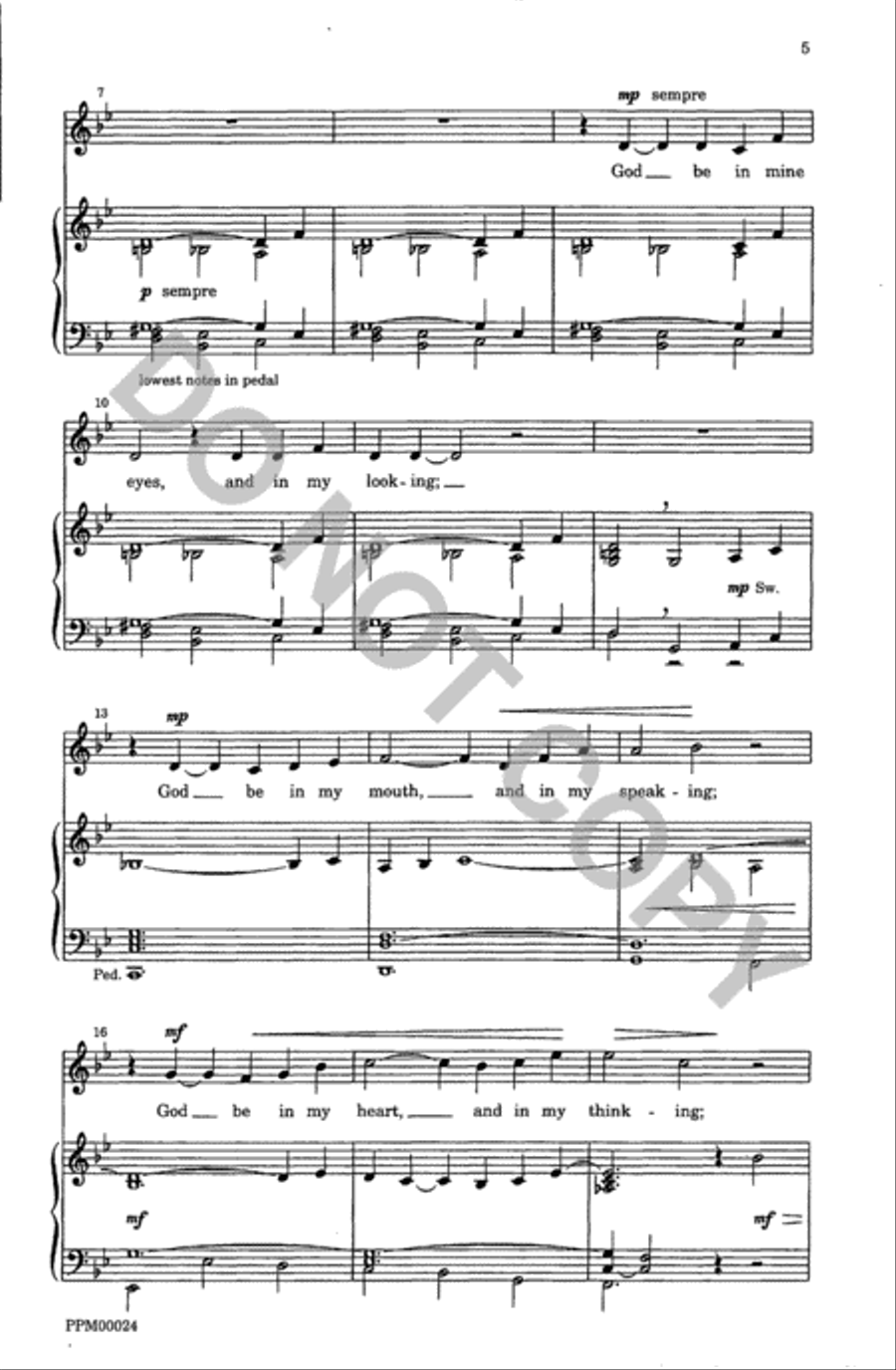 Two Contemplative Anthems Unison Choir scores gallery preview page 6