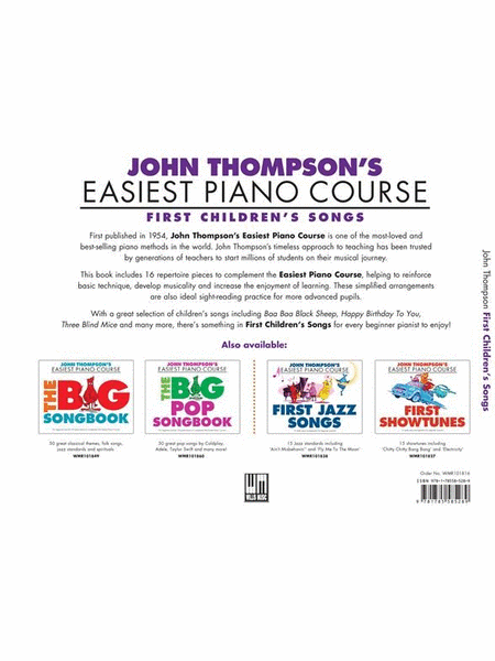John Thompson's Easiest Children's Songs