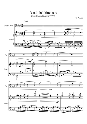 Book cover for Giacomo Puccini - O mio babbino caro (Double Bass Solo)