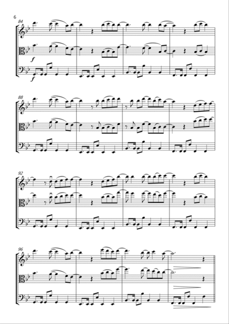 Rewrite The Stars Rewrite The Stars String Trio scores gallery preview page 6