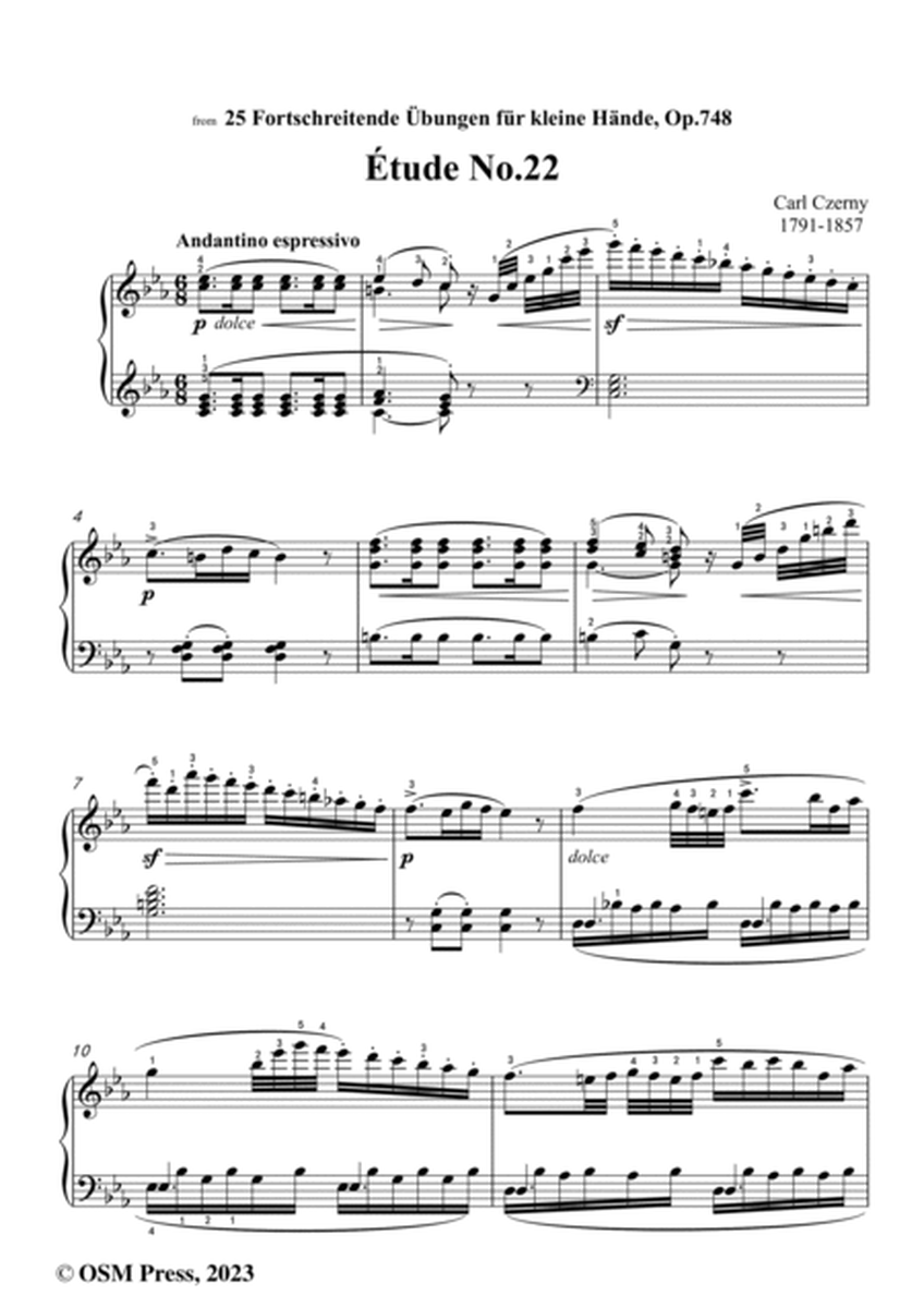 C. Czerny-Exercise No.22,Op.748 No.22 image number null