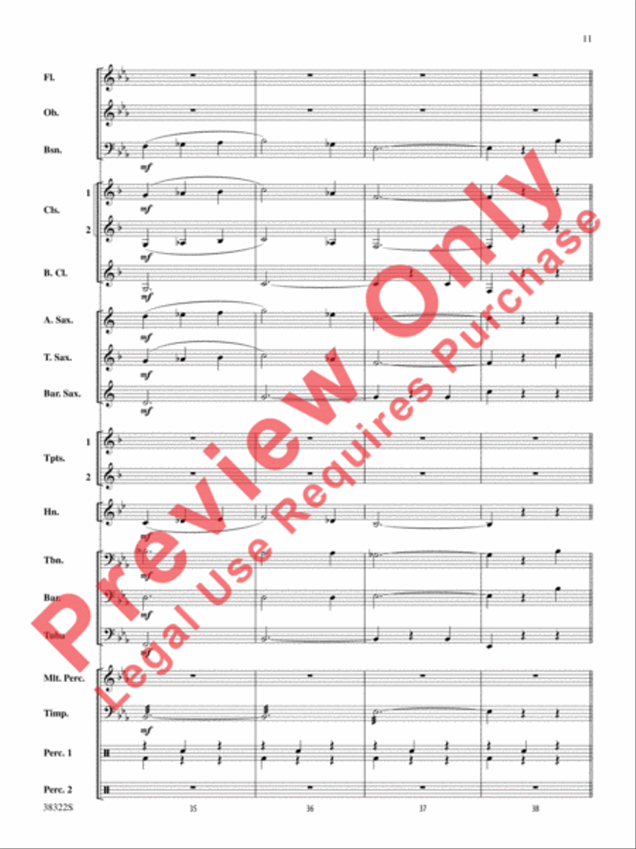 Gesu Bambino Concert Band scores gallery preview page 11