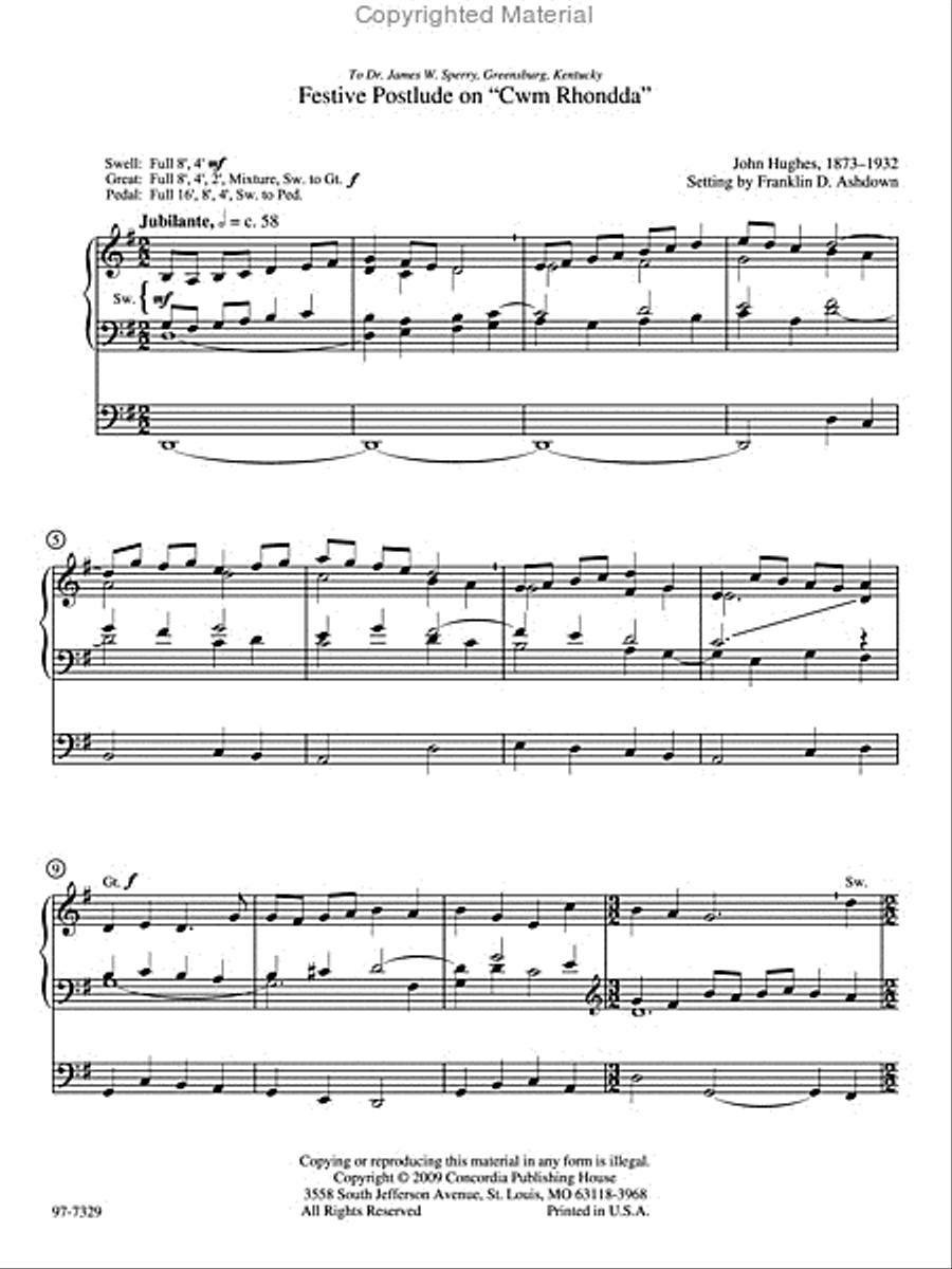 Eight Festive Postludes Organ scores gallery preview page 2