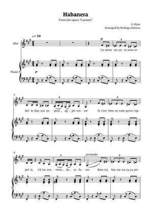 Habanera (for alto - F# minor/major)