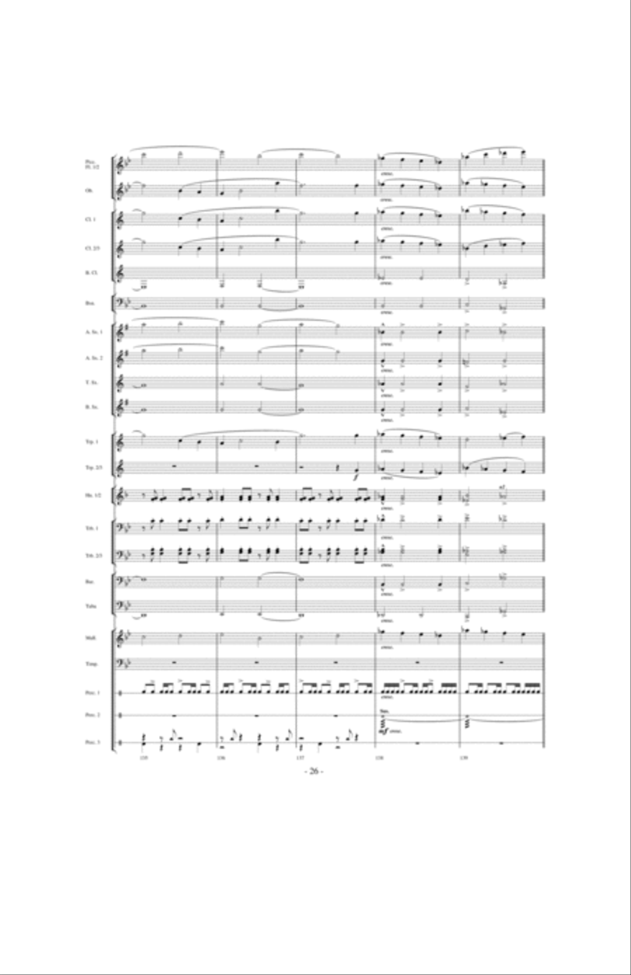 Beyond the Higher Skies Concert Band scores gallery preview page 25