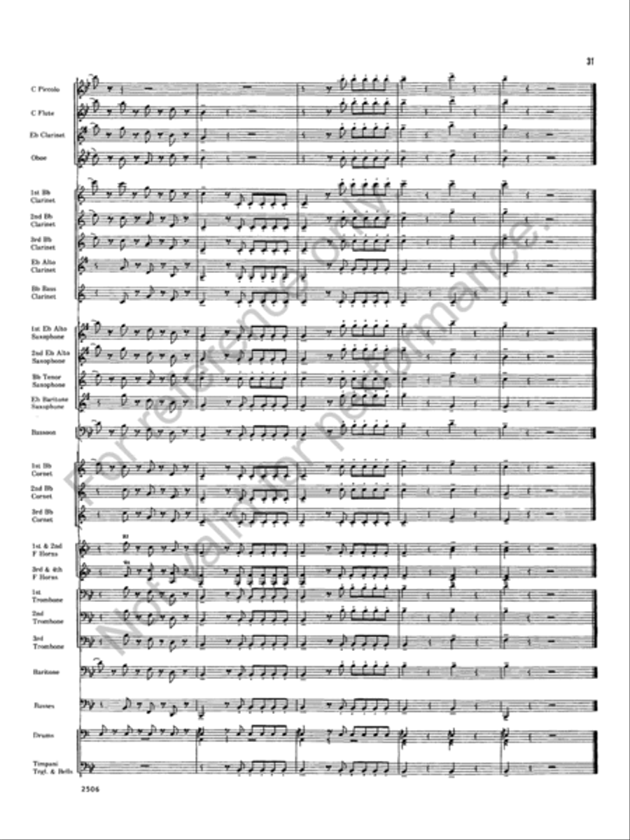 Armida Concert Band scores gallery preview page 31