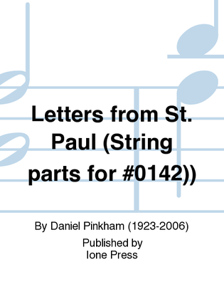 Letters from St. Paul (String parts for #0142))