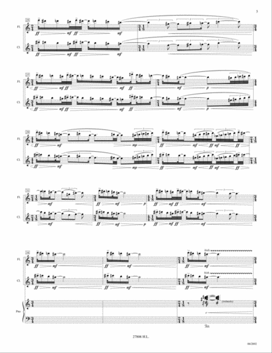 L'Ere De Rien Clarinet scores gallery preview page 4