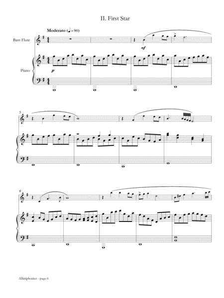 Albisiphonics for Bass Flute and Piano
