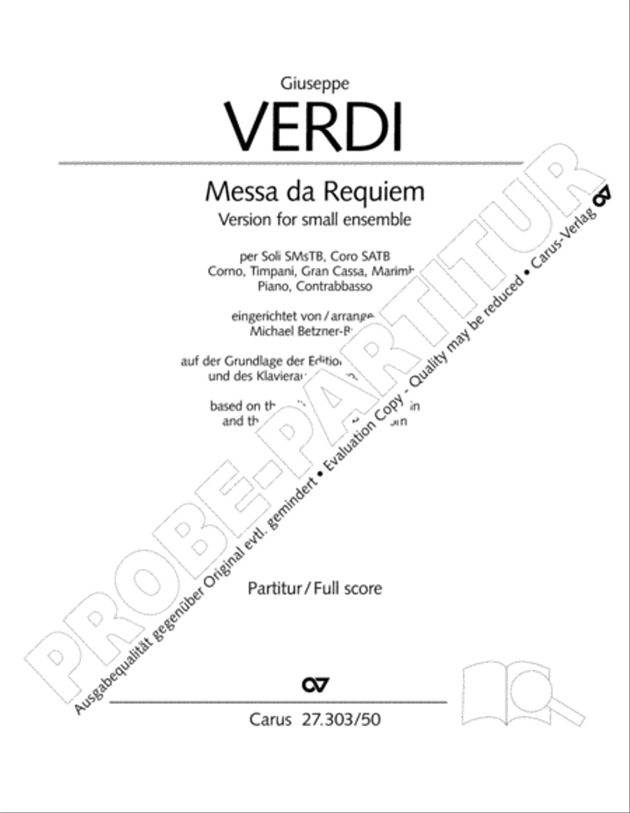 Messa da Requiem 4-Part scores gallery preview page 2
