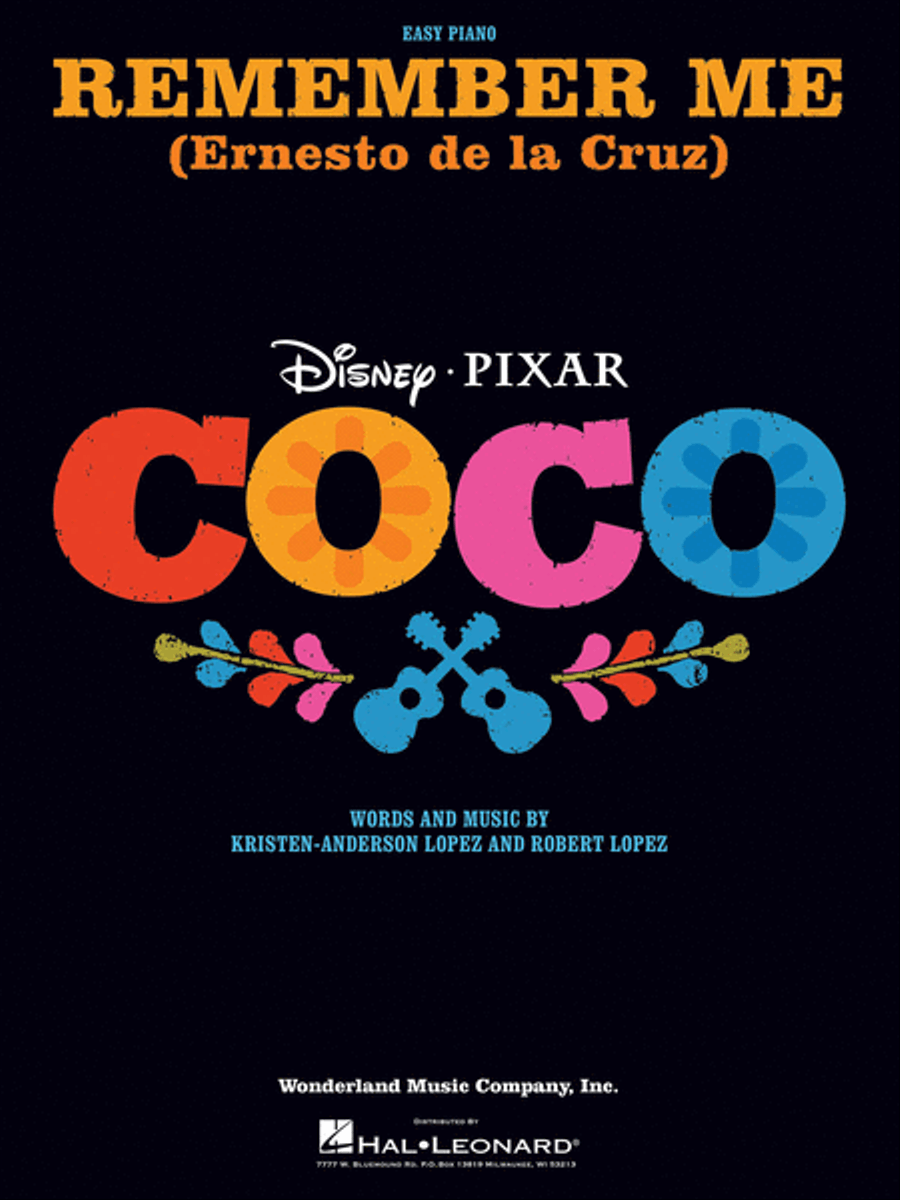 Remember Me (Ernesto de la Cruz) Easy Piano scores gallery preview page 1