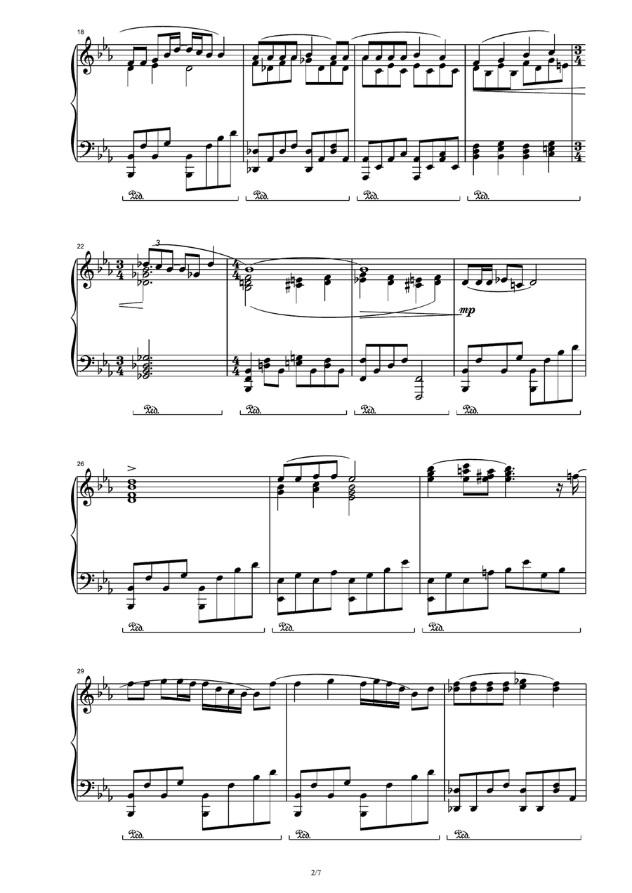 Barcelona Piano Solo scores gallery preview page 2