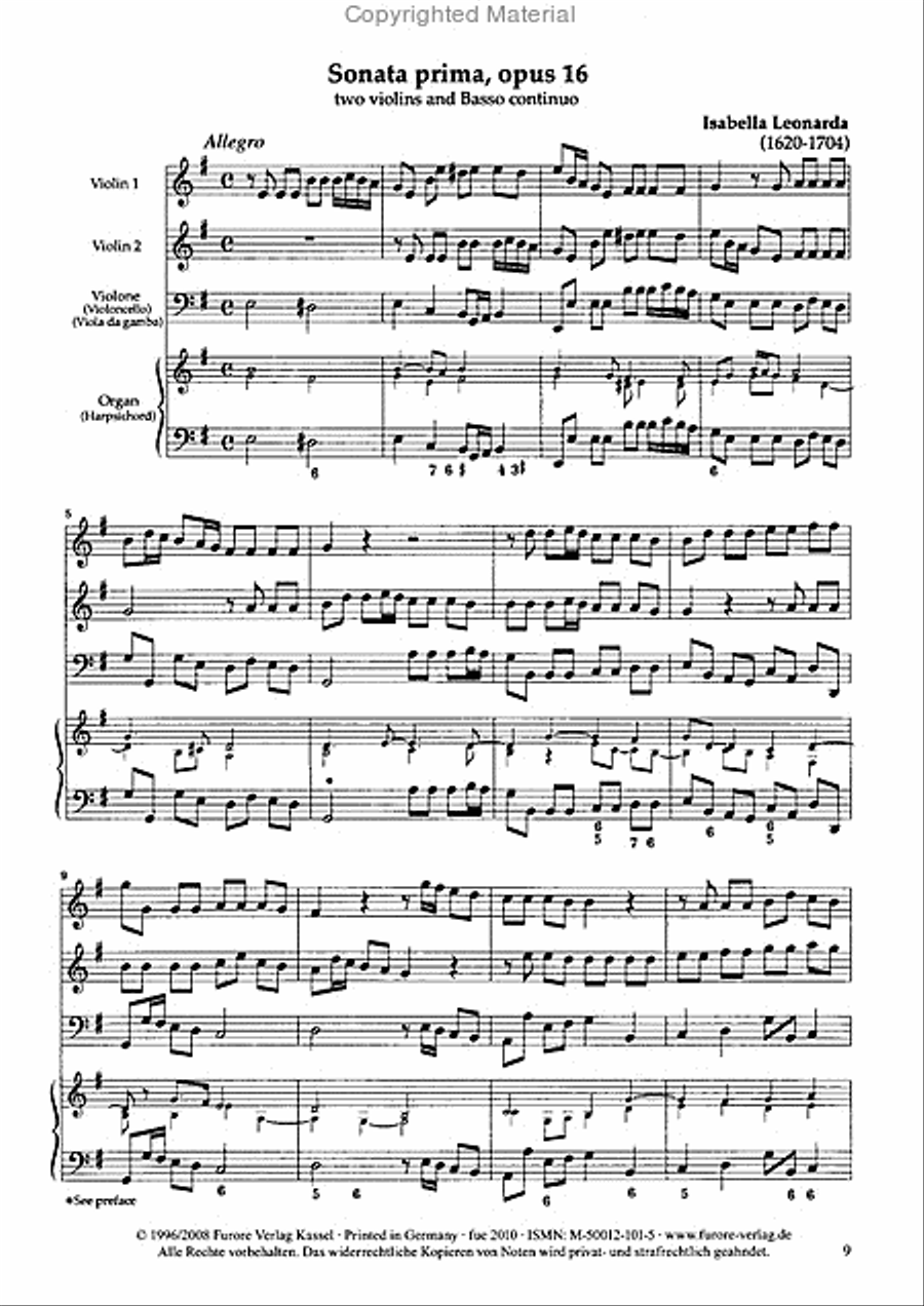 Sonate Nr. 1 op. 16 Violin scores gallery preview page 2