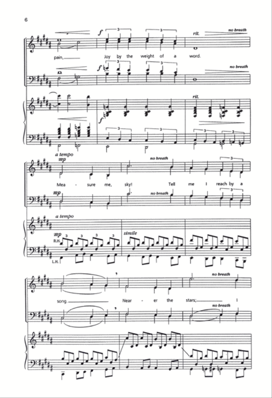 Measure Me, Sky 4-Part scores gallery preview page 5