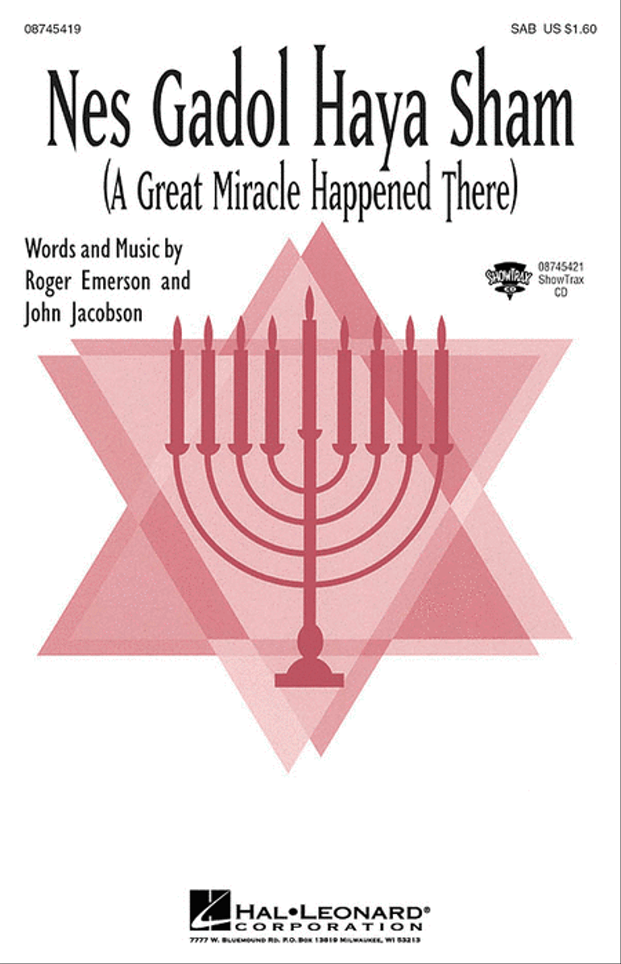 Nes Gadol Haya Sham (A Great Miracle Happened There) 3-Part scores gallery preview page 1