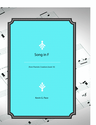 Book cover for Song in F - advanced piano solo