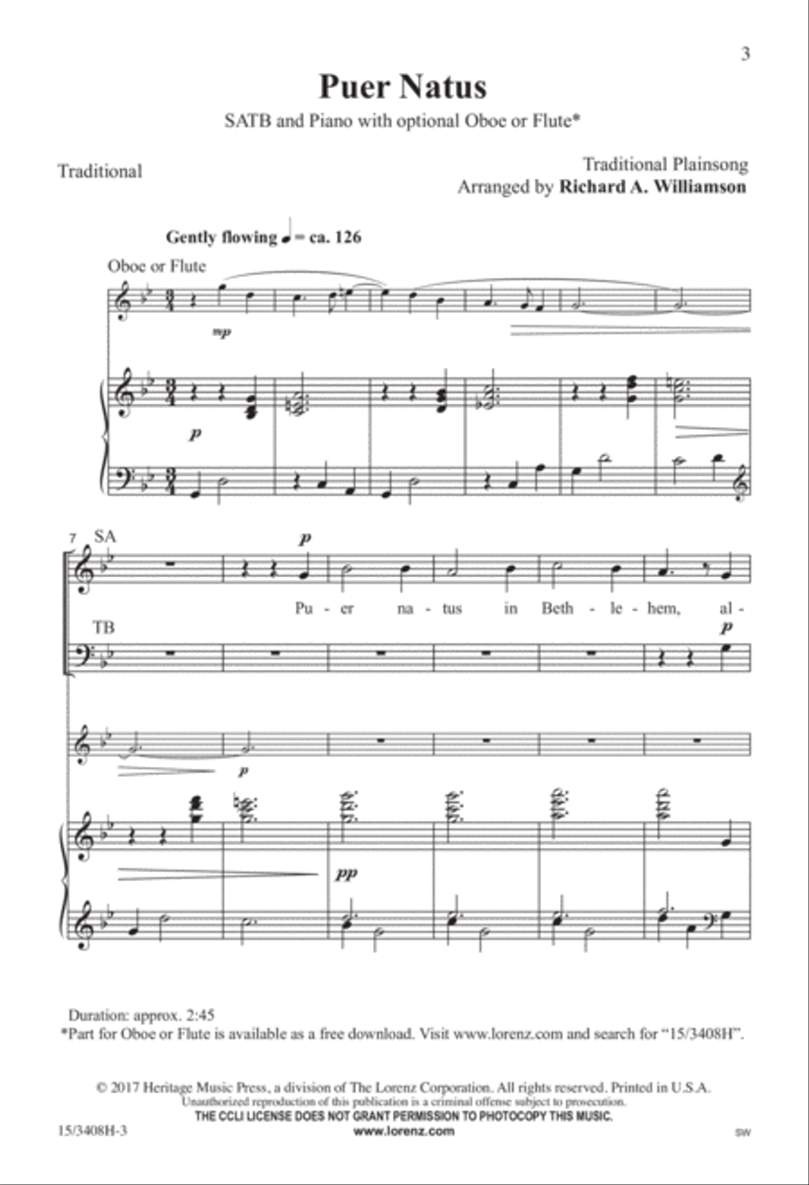 Puer Natus Puer Natus 4-Part scores gallery preview page 2