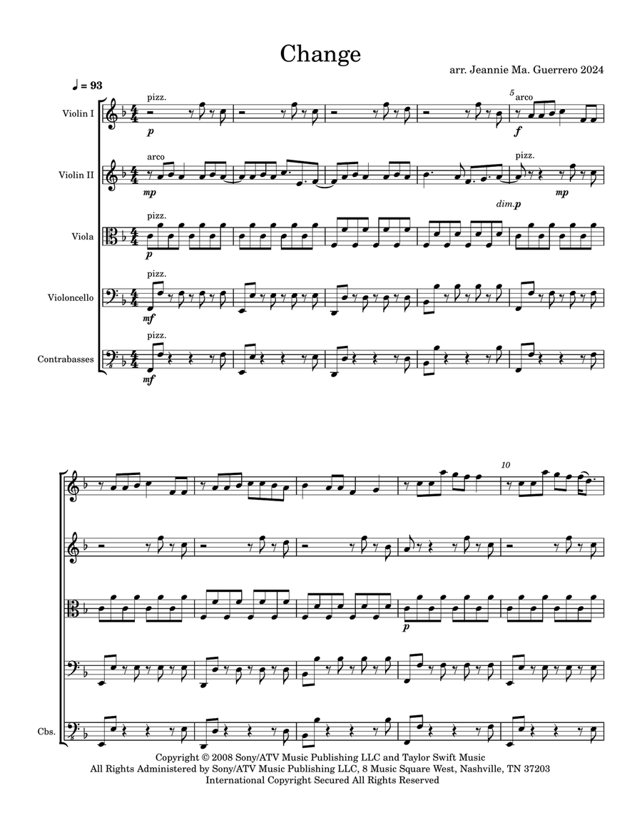 Change Chamber Music scores gallery preview page 1