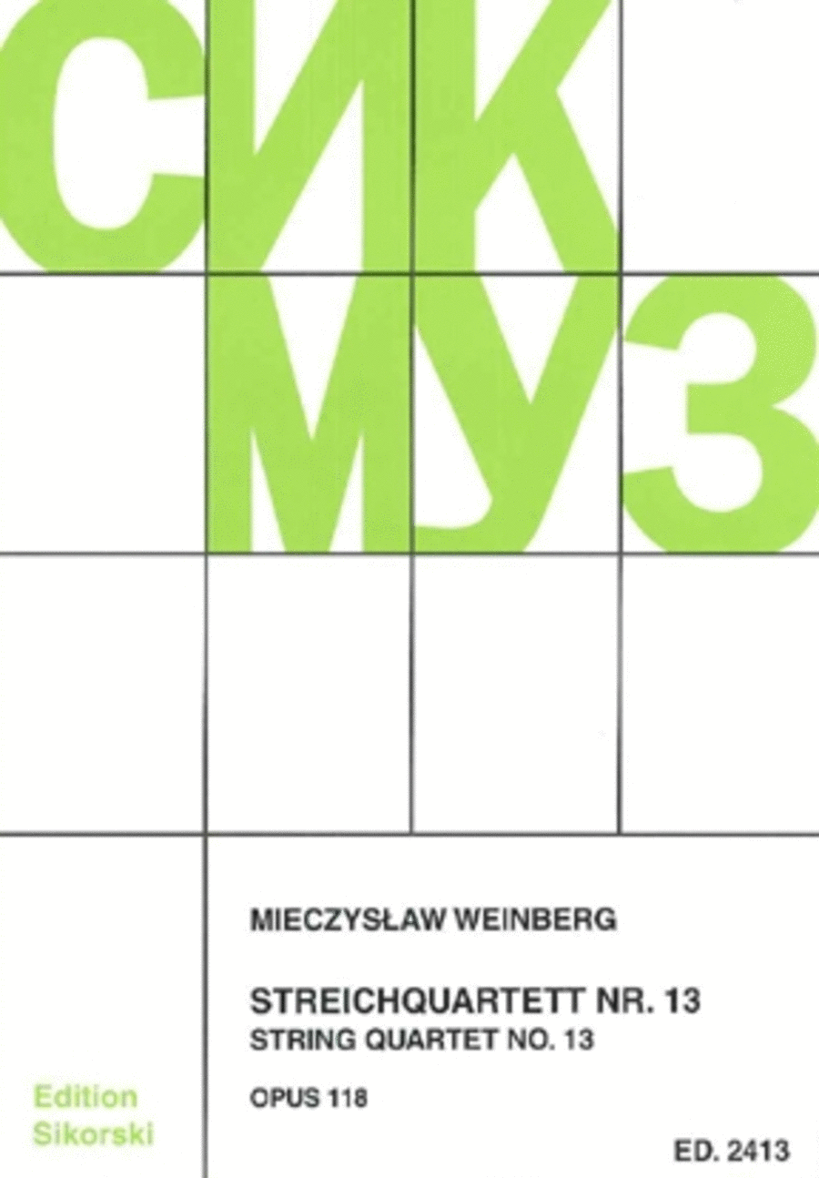 String Quartet No. 13 String Quartet scores gallery preview page 1