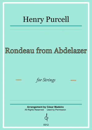 Book cover for Rondeau from Abdelazer - String Orchestra (Full Score and Parts)