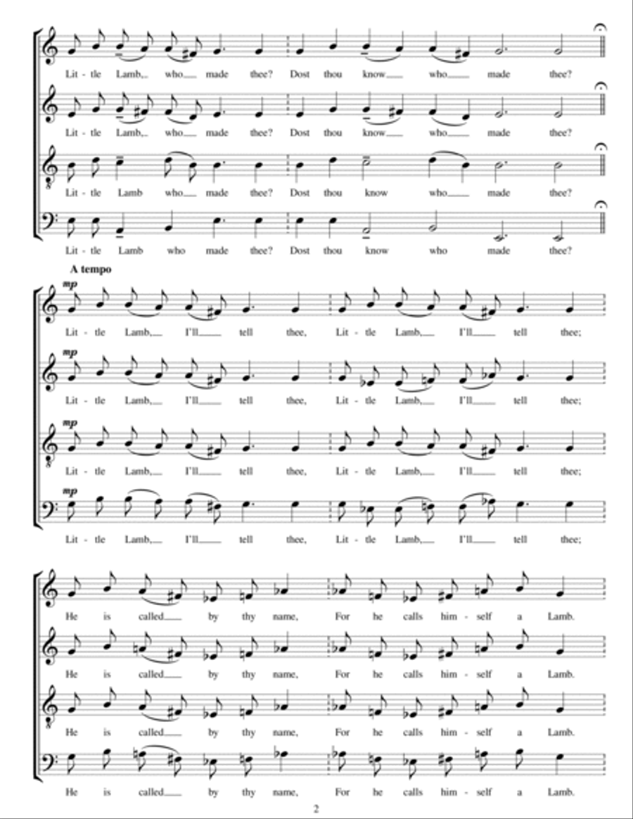The Lamb 4-Part scores gallery preview page 2