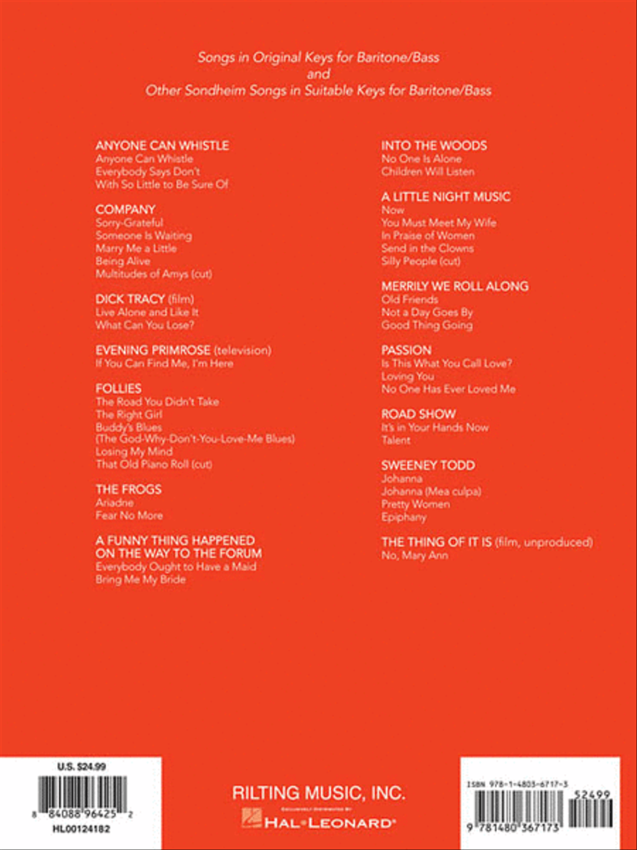 Sondheim for Singers Baritone Voice scores gallery preview page 2