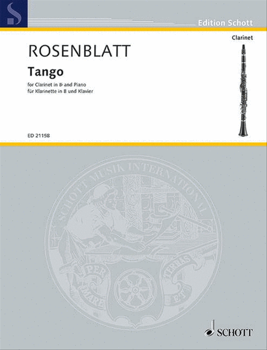 Tango Tango B-Flat Clarinet scores gallery preview page 1