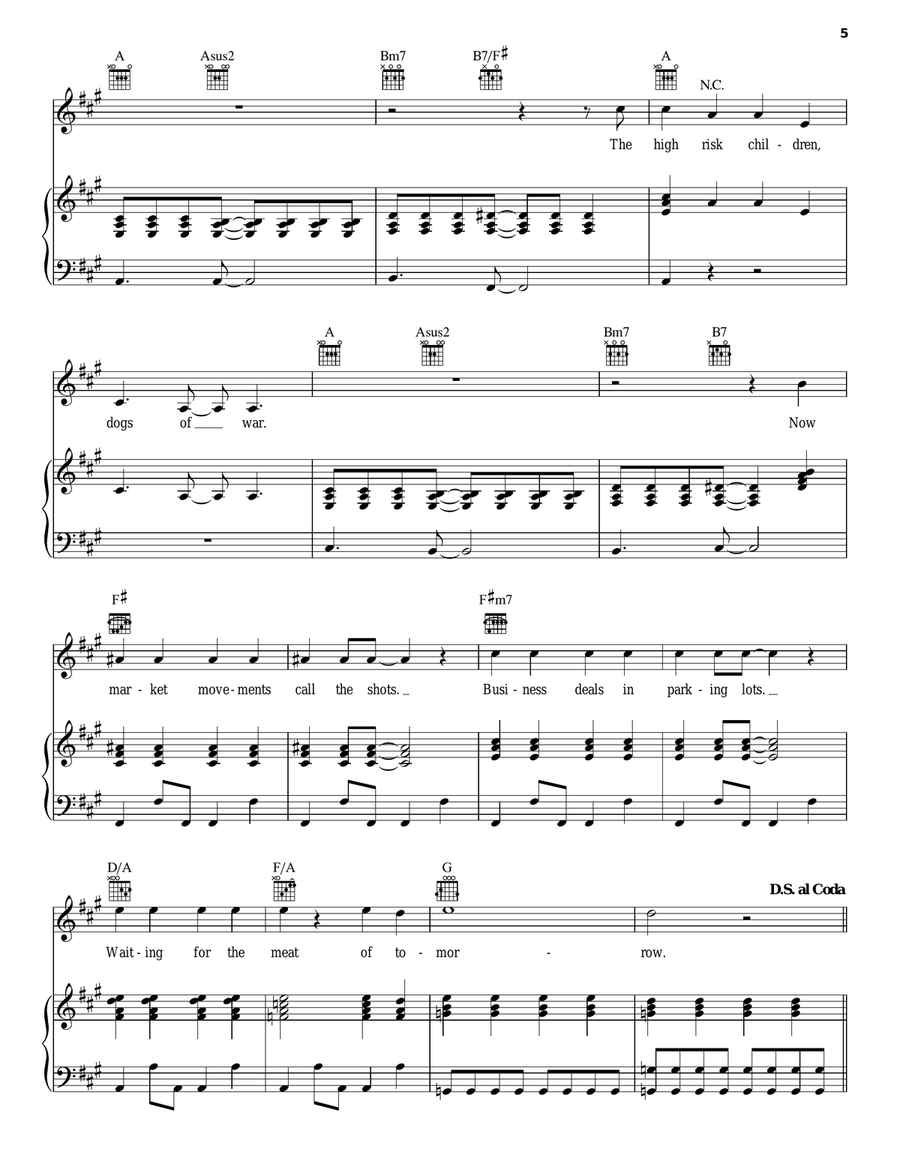 US Forces Piano, Vocal, Guitar scores gallery preview page 5