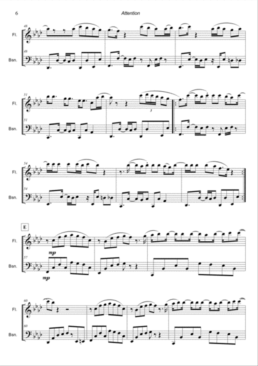 Attention Woodwind Ensemble scores gallery preview page 6