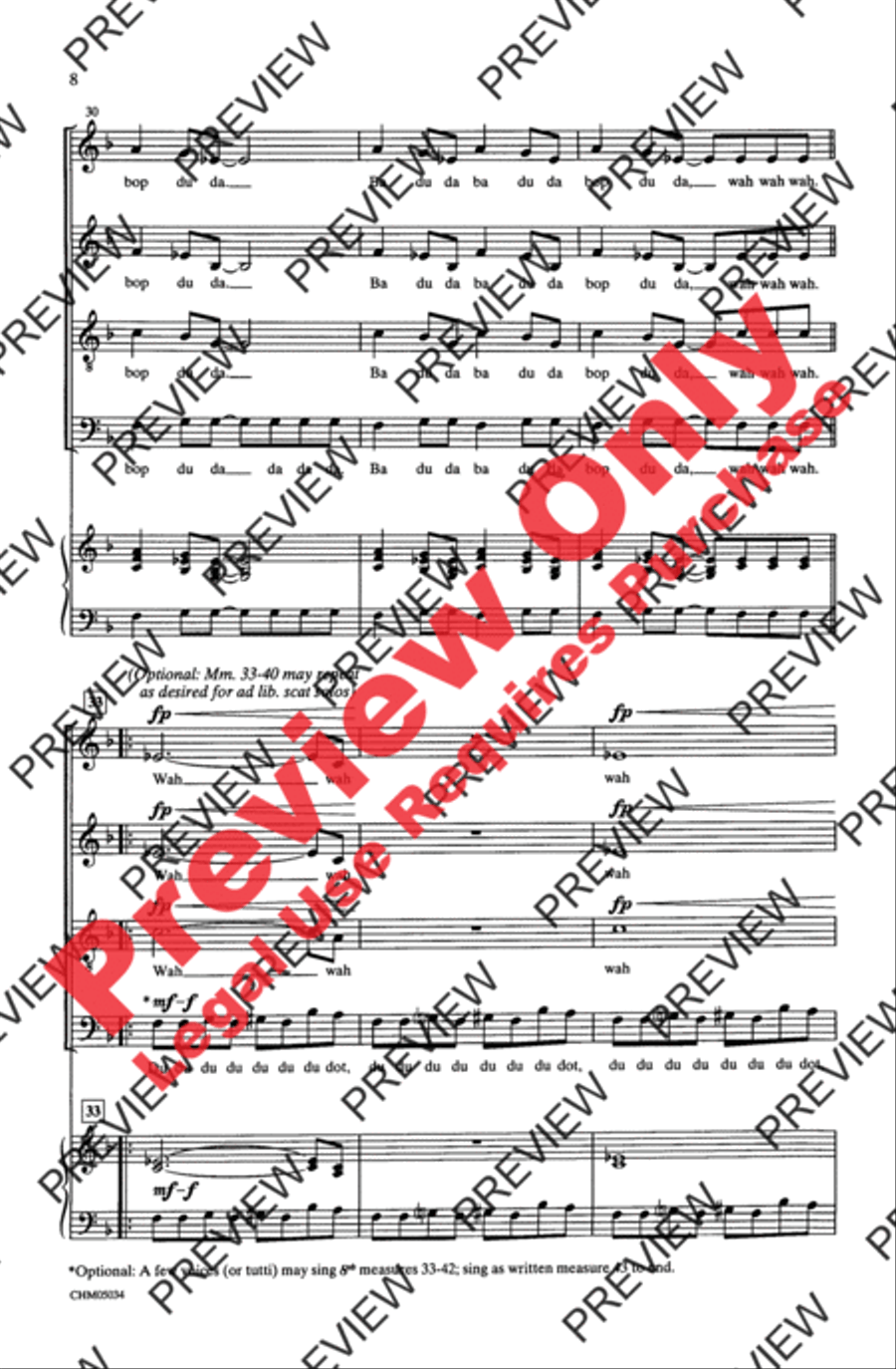 Peter Gunn 4-Part scores gallery preview page 8