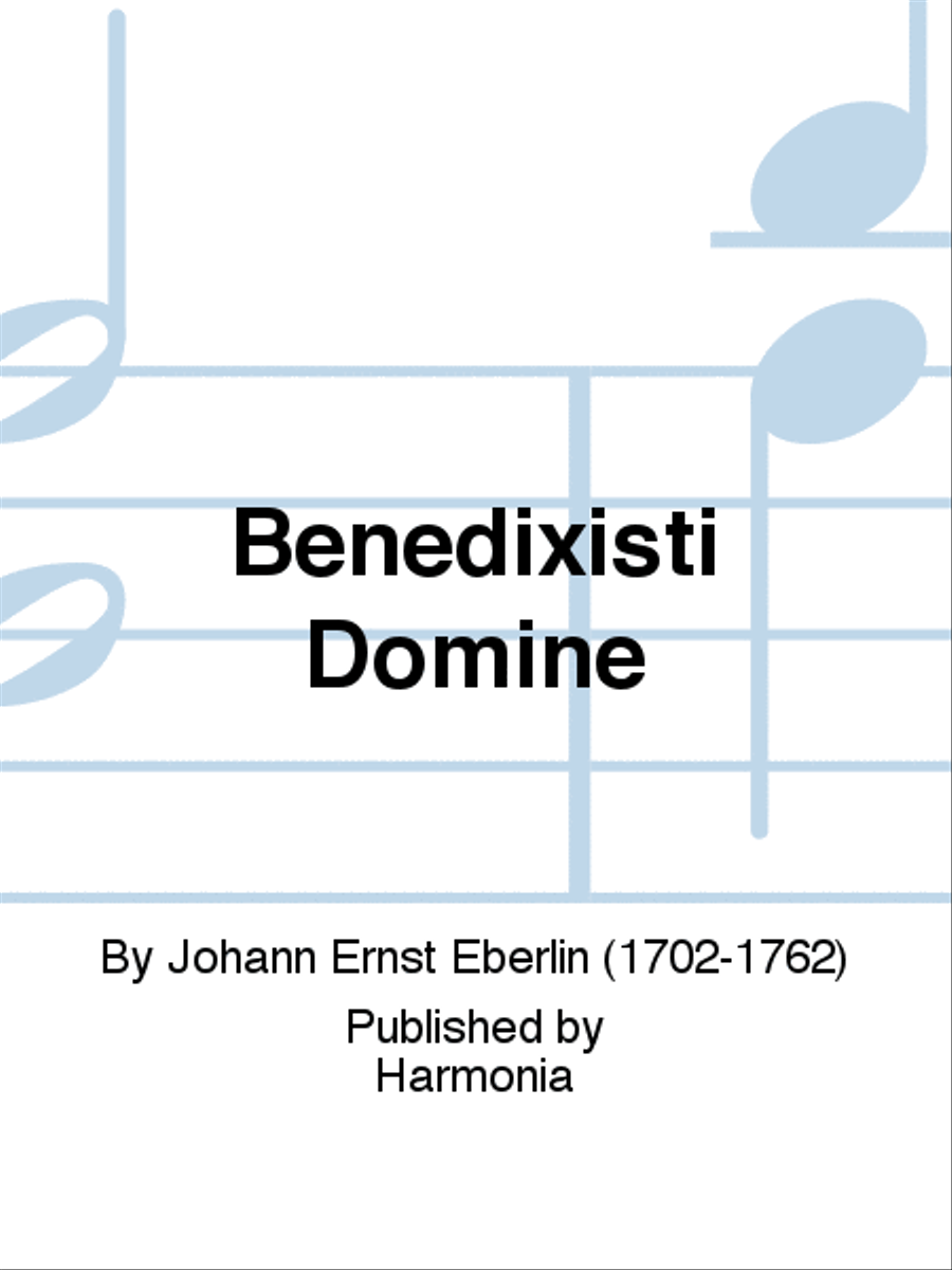 Benedixisti Domine Piano scores gallery preview page 1