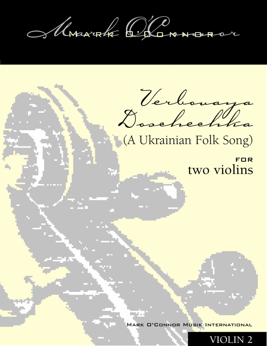 Verbovaya Doschechka (A Ukrainian Folk Song) (violin 2 - two violins) String Duet scores gallery preview page 1