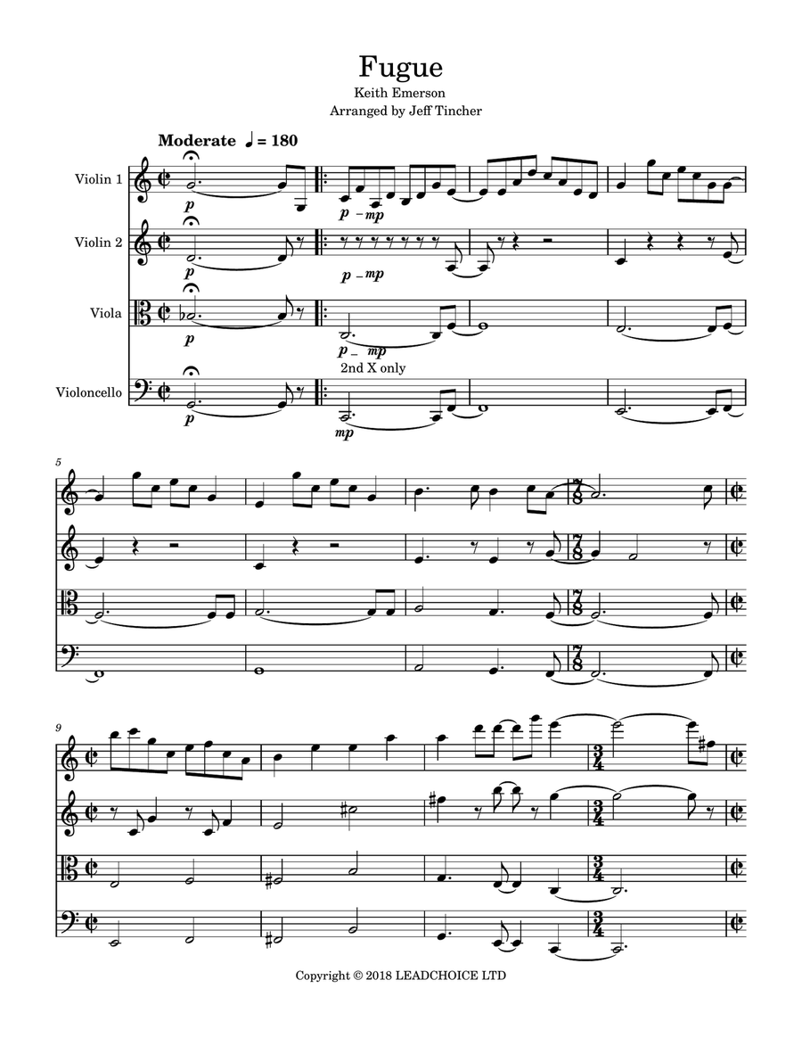 Fugue String Quartet scores gallery preview page 2