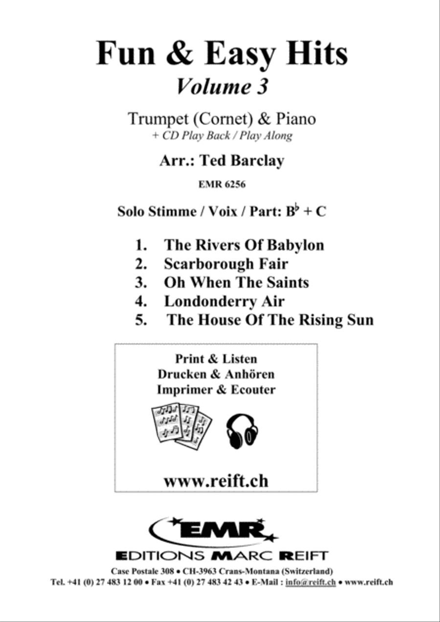 Fun & Easy Hits Volume 3 Cornet scores gallery preview page 2