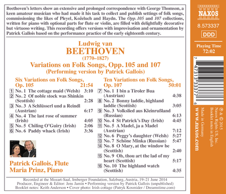 Beethoven: Variations on Folk Songs image number null