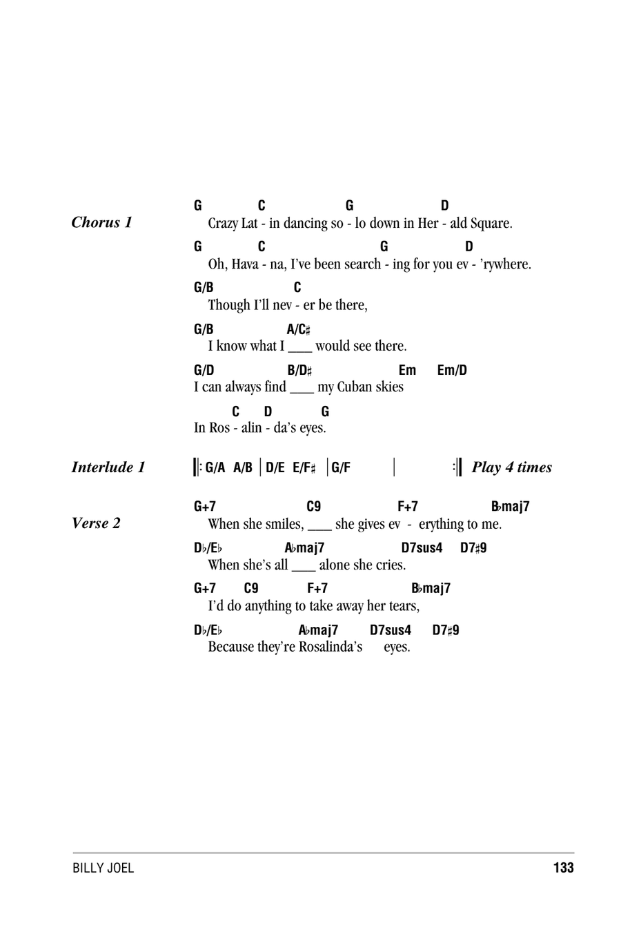 Rosalinda's Eyes Acoustic Guitar scores gallery preview page 2