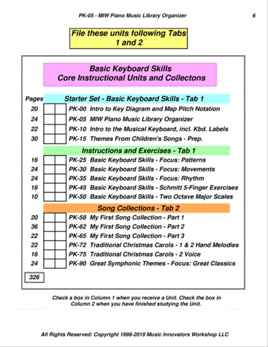 PK-05 - MIW Piano Music Library Organizer Organ scores gallery preview page 6