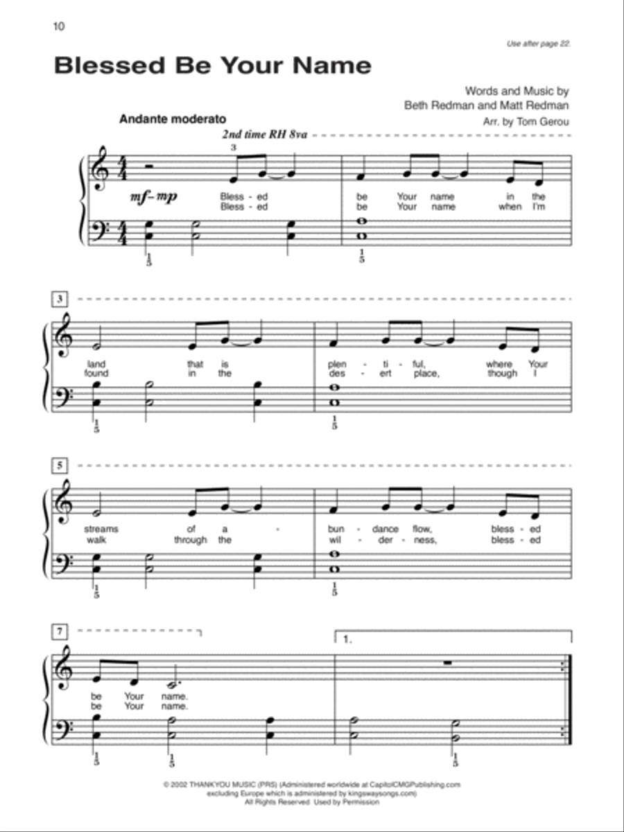 Alfred's Basic Piano Course Praise Hits, Level 2 Piano Method scores gallery preview page 6
