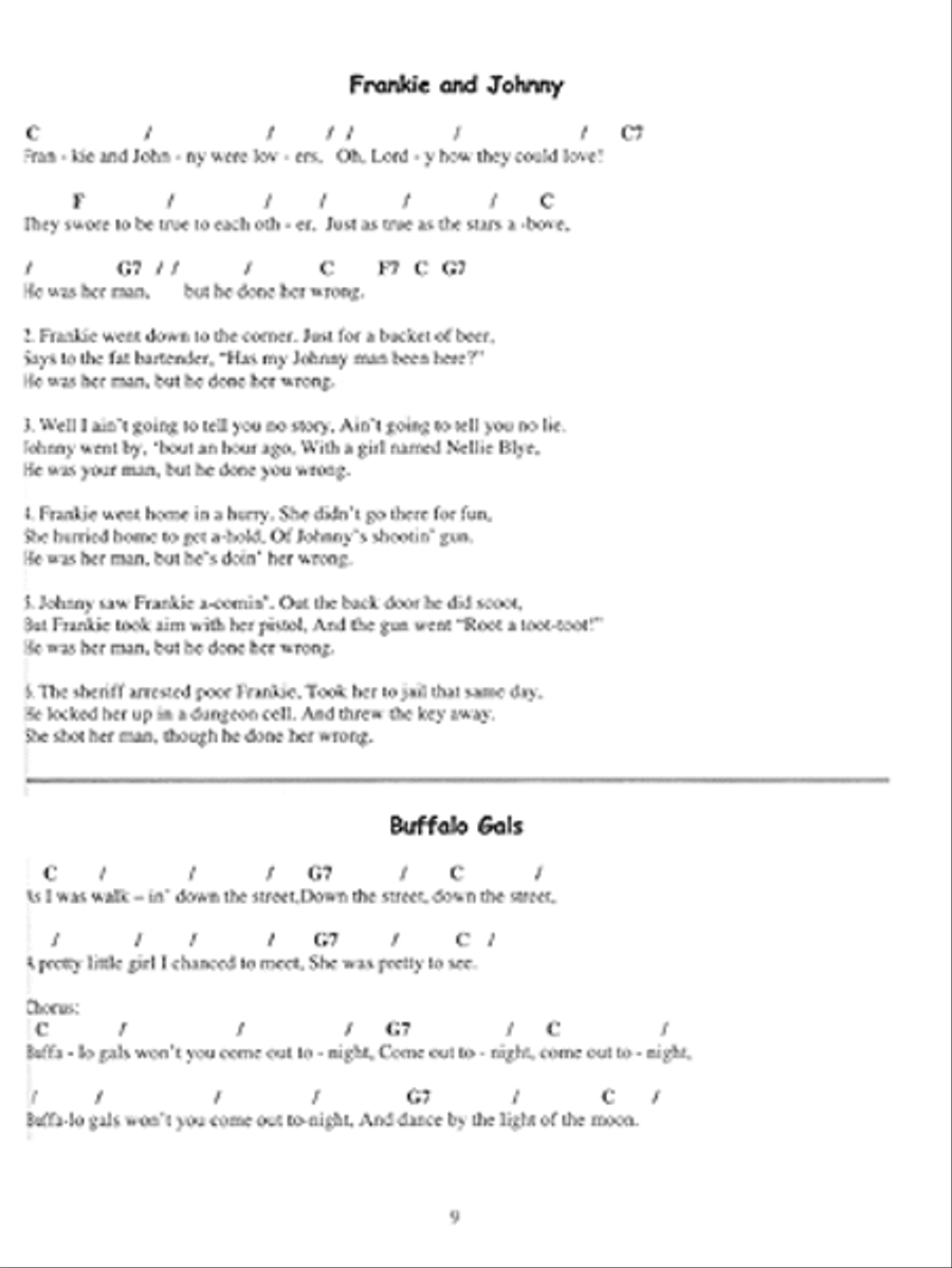 A Treasury of Favorite Songs for Autoharp Piano scores gallery preview page 4