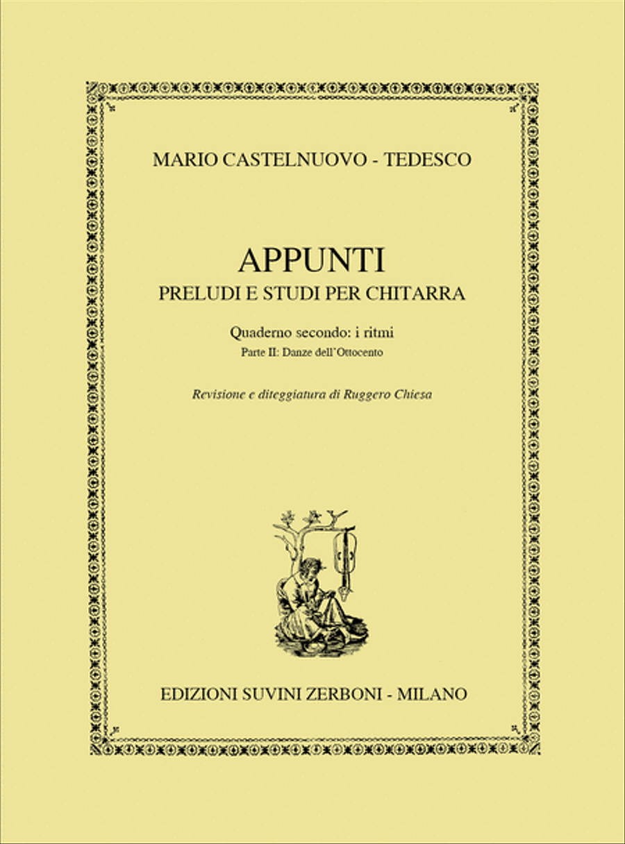 Appunti 3 Danze Dell'Ottocento Classical Guitar scores gallery preview page 1