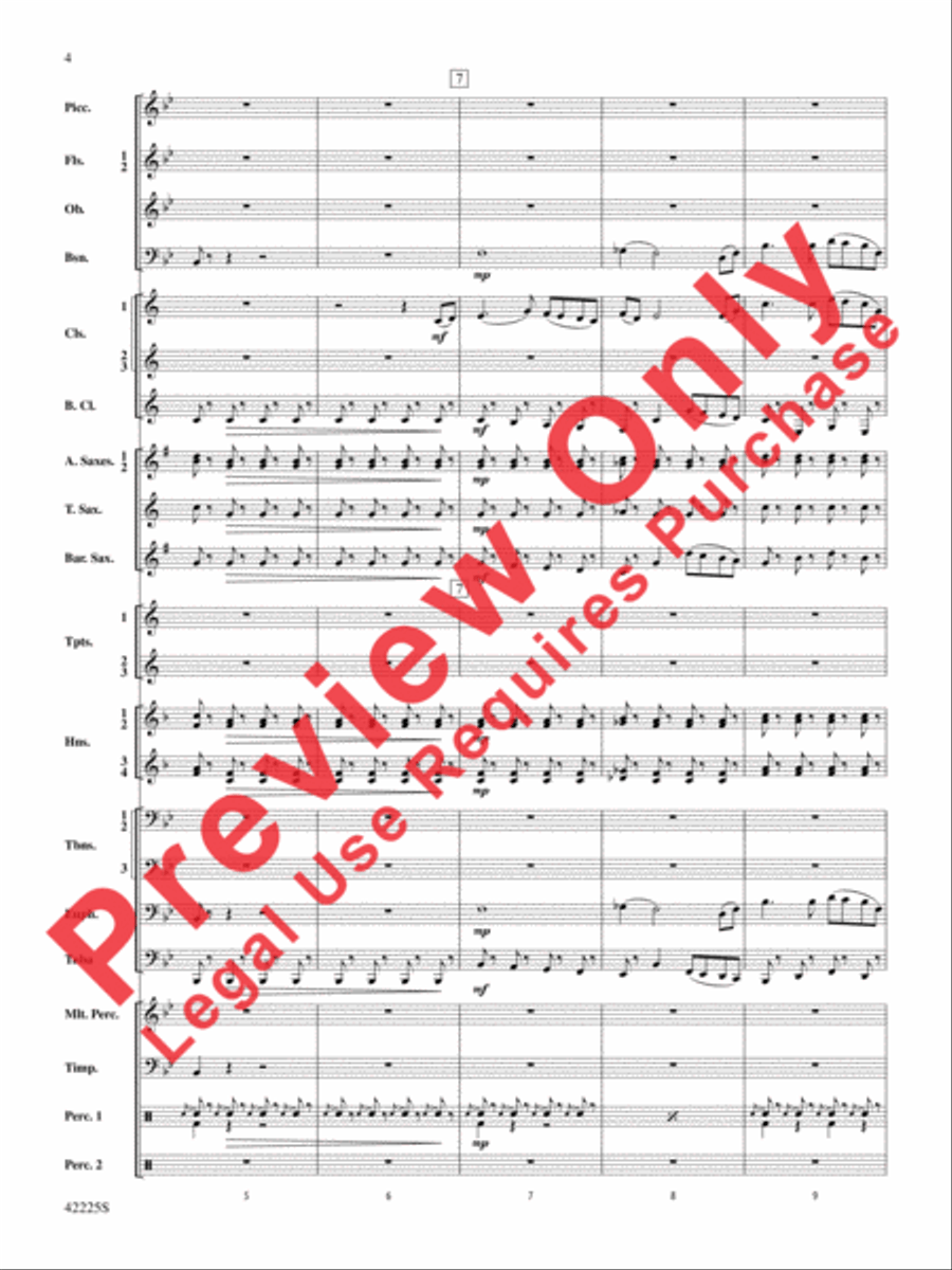 Mountain Strong Concert Band scores gallery preview page 4